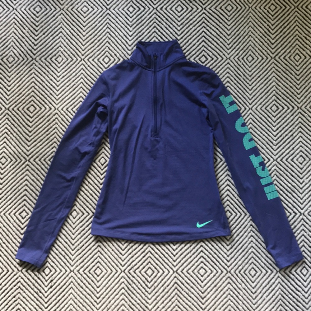 Nike dri-fit half zip top